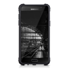 kwmobile Coque Compatible avec Samsung Galaxy A5 (2016) - Housse de Protection Hybride pour Téléphone en Transformers Anthracite