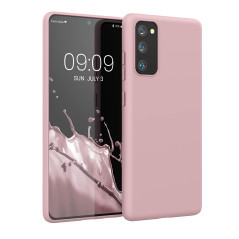 kwmobile Housse Compatible avec Samsung Galaxy S20 FE Coque - Housse de téléphone Protection Souple en Silicone - Rose Vintage