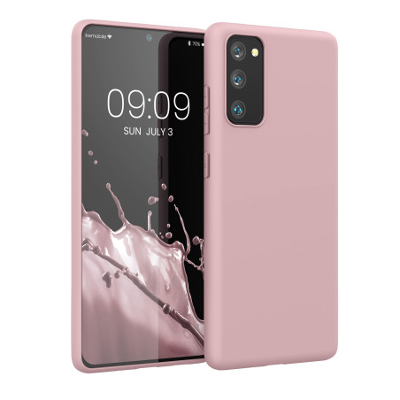 kwmobile Housse Compatible avec Samsung Galaxy S20 FE Coque - Housse de téléphone Protection Souple en Silicone - Rose Vintage