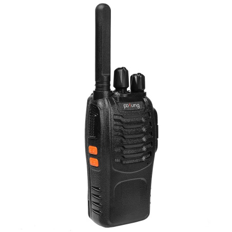 Talkie Walkie PT88E PMR446 sans Licence 16 Canaux, Rechargeable avec Chargeur USB, Lampe de Poche LED, Talkie Walkie Professionn