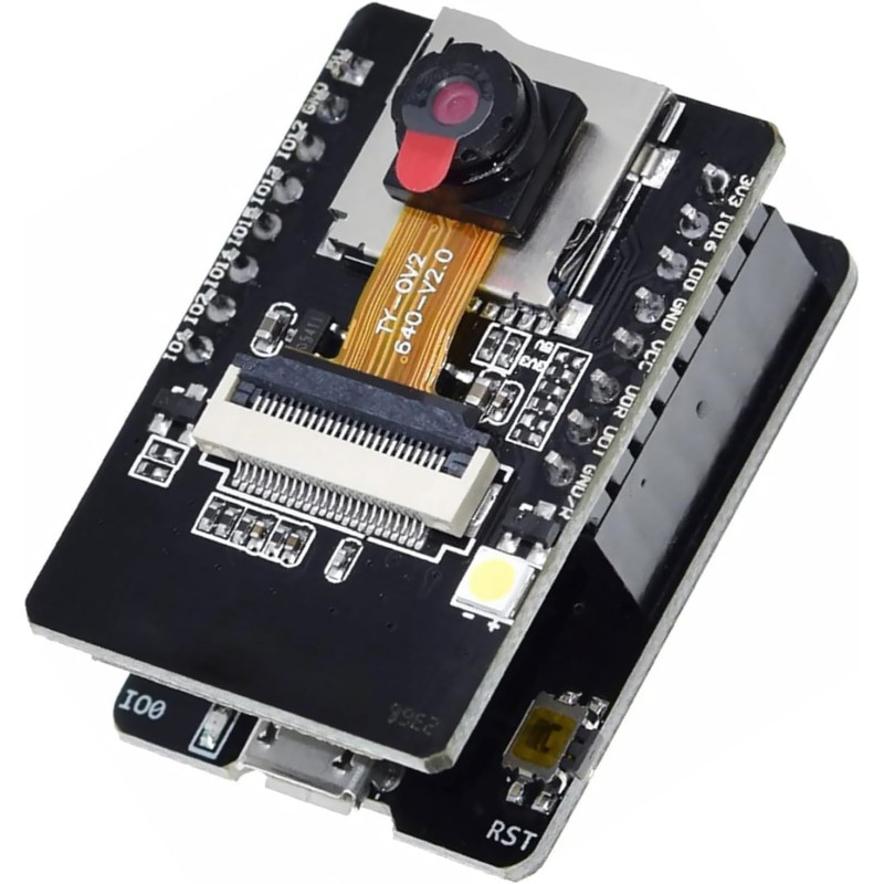 XTVTX ESP32-CAM Carte WiFi Bluetooth ESP32-CAM-MB Micro USB vers port série avec module appareil photo OV2640 2 MP double mode c XTVTX ESP32-CAM Carte WiFi Bluetooth ESP32-CAM-MB Micro USB vers port série avec module appareil photo OV2640 2 MP double mode c