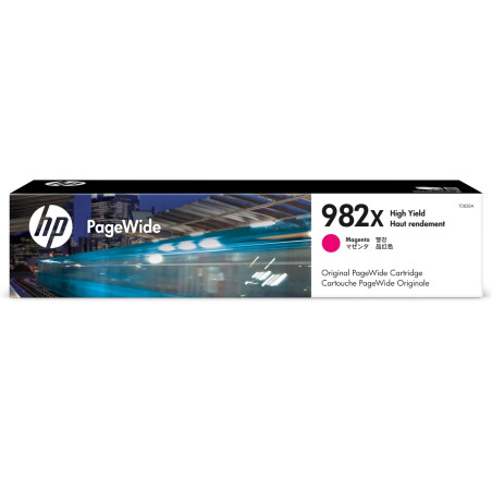 HP 982X PageWide Cartouche d'encre magenta grande capacité Authentique (T0B28A) pour HP PageWide Entreprise 765 / 780 / 785