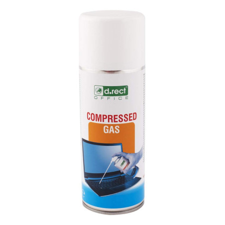 D.RECT Bombe Air Sec 400 ml, Sprays Dépoussiérant Matériel Informatique, Depoussierante, Air Comprimé Nettoyage PC, Depoussieran