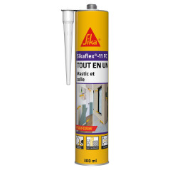 SIKA - Mastic joint et colle multi-usages - Sikaflex 11 FC Purform Blanc - Tout en un - Multisupports - Intérieur et extérieur -