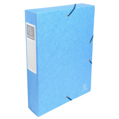 Exacompta - Réf. 50606E - 8 boites de classement avec élastiques Exabox - en carte lustrée 600g/m2 - Dos 6 cm - dimensions 25 x