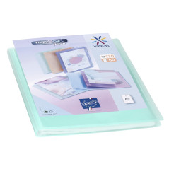 Viquel - Protège documents personnalisable - Reliure Format A4 - Porte vues 120 Vues (60 pochettes) Propysoft - Pochettes transp