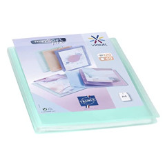 Viquel - Protège documents personnalisable - Reliure Format A4 - Porte vues 120 Vues (60 pochettes) Propysoft - Pochettes transp
