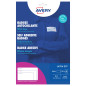 Avery - 540 badges adhésifs en soie d'acétate Laser blanches 63,5 x 29,6 mm - badges autocollants textiles à personnaliser facil Avery - 540 badges adhésifs en soie d'acétate Laser blanches 63,5 x 29,6 mm - badges autocollants textiles à personnaliser facil