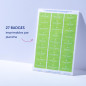 Avery - 540 badges adhésifs en soie d'acétate Laser blanches 63,5 x 29,6 mm - badges autocollants textiles à personnaliser facil Avery - 540 badges adhésifs en soie d'acétate Laser blanches 63,5 x 29,6 mm - badges autocollants textiles à personnaliser facil