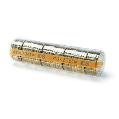 Monetique L250TC020 Paquet de 250 étuis monnaie 0,20 euro