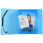 Exacompta - Réf. 50700E - Carton de 25 chemises à élastiques Crystal pour format pocket - pochette 3 rabats - en polypropylène h Exacompta - Réf. 50700E - Carton de 25 chemises à élastiques Crystal pour format pocket - pochette 3 rabats - en polypropylène h
