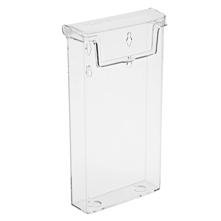 Taymar - porte-brochures avec couvercle résistant aux intempéries Pack unique DIN Lang (DL) Transparent