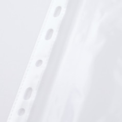 D.RECT Lot de 100 Pochettes Plastiques A4 Perforées Lisses – 40 Microns – Protèges-Documents Transparent Antireflet – Ouverture