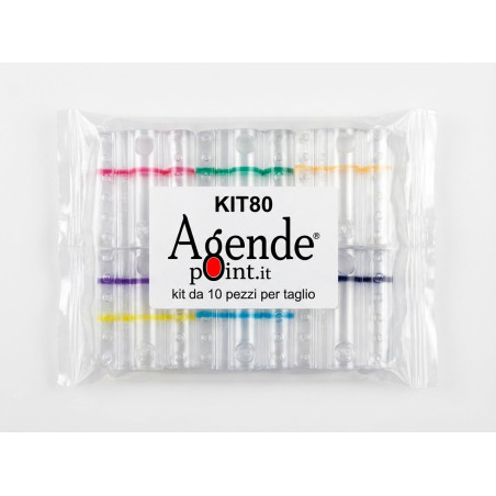 Kit de 80 blisters conteneurs assortis (10 par coupure) en plastique transparent pour pièces de monnaie