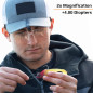 Carson VisorMag loupe de lunettes à mains libres pour attacher aux chapeaux et aux casquettes, grossissement de 2x (VM-12) Carson VisorMag loupe de lunettes à mains libres pour attacher aux chapeaux et aux casquettes, grossissement de 2x (VM-12)