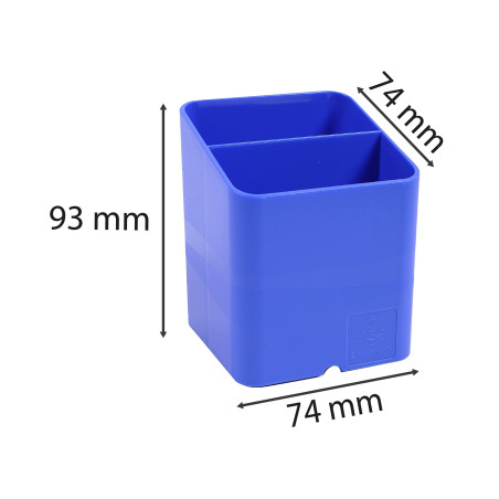 Exacompta - Réf. 67779D - carton de 10 Pots à crayons PEN-CUBE Iderama - Avec 2 compartiments de taille et de hauteur différente