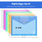 24 Pochette Plastique A4-6 Couleurs des Pochettes Transparentes pour Classer les Documents avec Pochette à Étiquettes, Pochette 24 Pochette Plastique A4-6 Couleurs des Pochettes Transparentes pour Classer les Documents avec Pochette à Étiquettes, Pochette