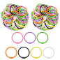 VEGCOO 30 PCS Anneaux de Livre en Métal, Anneaux de Reliure, Reliure Anneaux Métalliques, pour Cahier Scrapbooking Livre Classeu