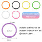 VEGCOO 30 PCS Anneaux de Livre en Métal, Anneaux de Reliure, Reliure Anneaux Métalliques, pour Cahier Scrapbooking Livre Classeu
