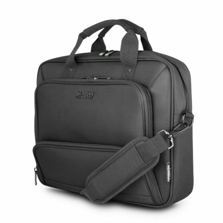 Urban Factory Sacoche pour Ordinateur Portable - Pc 14.1 Pouces et Tablette 10.5 Pouces Modèle Mixee Noir avec Compartiment Docu