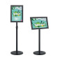 Newzealkids Porte Affiche A4 sur pied Présentoir A4 Support pour Affiche Porte-Affiche, Support de signe en alliage d'aluminium Newzealkids Porte Affiche A4 sur pied Présentoir A4 Support pour Affiche Porte-Affiche, Support de signe en alliage d'aluminium