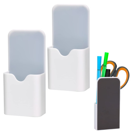 LUTER 2 Pièces Porte-Crayon Magnétique, Porte Marqueur, Pot Stylo Aimanté Organisateur Fournitures de Bureau à Domicile pour Réf