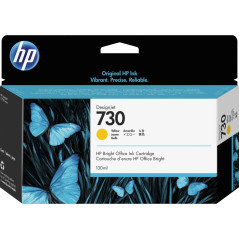 HP 730 130-ml Yellow DesignJet 130ml Jaune cartouche d'encre - Cartouches d'encre (HP, P2V64A, Jaune, DesignJet T1700 Printer se