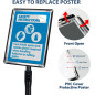 VAIIGO Porte Affiche A4 sur Pied – Présentoir Réglable en Alliage d'Aluminium, Support Publicitaire à Cadre Pression, Affichage VAIIGO Porte Affiche A4 sur Pied – Présentoir Réglable en Alliage d'Aluminium, Support Publicitaire à Cadre Pression, Affichage