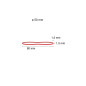 D.RECT Bande Élastique 1.5x1.5mm 1/2 Circonférence 80mm | Bandes Élastiques pour le Ménage, le Travail, le Bureau | Réutilisable D.RECT Bande Élastique 1.5x1.5mm 1/2 Circonférence 80mm | Bandes Élastiques pour le Ménage, le Travail, le Bureau | Réutilisable