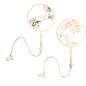 ECSiNG 2PCS Marque-pages en Métal Marques de Page de Livre Creuses Vintage Classiques avec Pendentif à Pompon Motifs de Chat Et ECSiNG 2PCS Marque-pages en Métal Marques de Page de Livre Creuses Vintage Classiques avec Pendentif à Pompon Motifs de Chat Et