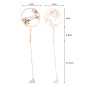 ECSiNG 2PCS Marque-pages en Métal Marques de Page de Livre Creuses Vintage Classiques avec Pendentif à Pompon Motifs de Chat Et ECSiNG 2PCS Marque-pages en Métal Marques de Page de Livre Creuses Vintage Classiques avec Pendentif à Pompon Motifs de Chat Et