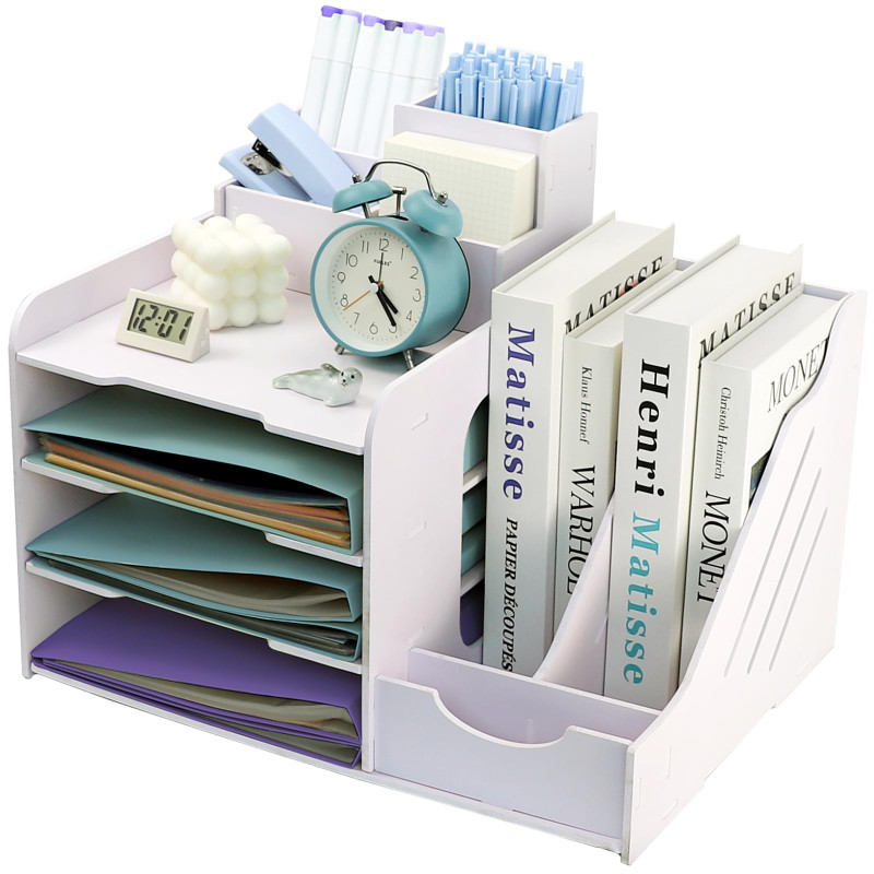 7-Compartiment Bac à Courrier Empilable, Corbeille à Courrier, A4 Organisateur de Bureau Bois Plastique, Plateau de Papier Blanc 7-Compartiment Bac à Courrier Empilable, Corbeille à Courrier, A4 Organisateur de Bureau Bois Plastique, Plateau de Papier Blanc