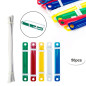 Prmape 50 Pièces Fixation en Plastique Papier Organisateur Reliures, Clips pour Archives Avec Boucle, Attaches Perforé en Plasti Prmape 50 Pièces Fixation en Plastique Papier Organisateur Reliures, Clips pour Archives Avec Boucle, Attaches Perforé en Plasti