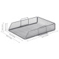 Exerz Corbeilles à courrier 4 Pièces/Bannette de Bureau superposable à Mailles métalliques/Organisateur Multifonctionnel/Support