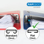 Rapesco 1689 Agrafeuse ECO Flat Clinch, Moins d’Effort avec 2000 Agrafes de Type 24/6 mm, Capacité de 35 Feuilles, Blanc