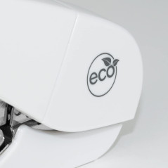 Rapesco 1689 Agrafeuse ECO Flat Clinch, Moins d’Effort avec 2000 Agrafes de Type 24/6 mm, Capacité de 35 Feuilles, Blanc