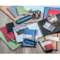 Clairefontaine 77031C Collection Nomaddict (ex Age Bag) Une Grande Trousse Ronde en Véritable Cuir d'Agneau Noir - 22 cm x 8 cm 