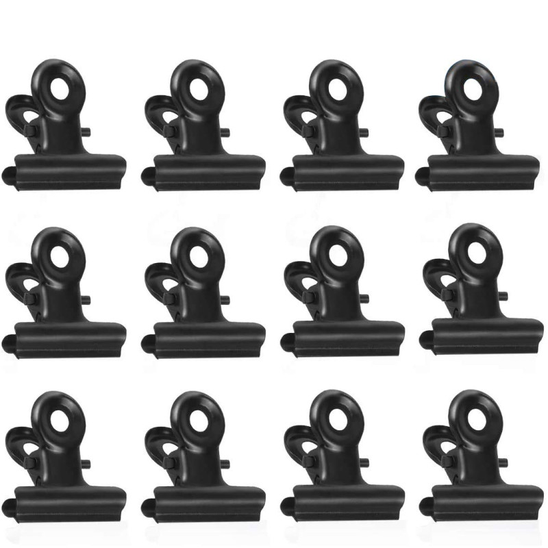 Bulldog Petits Clips, 50pcs Métal Bulldog Binder Clips, 22mm Trombones de Bouledogue, Noir Charnière Pinces pour Sacs de Nourrit Bulldog Petits Clips, 50pcs Métal Bulldog Binder Clips, 22mm Trombones de Bouledogue, Noir Charnière Pinces pour Sacs de Nourrit