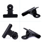Bulldog Petits Clips, 50pcs Métal Bulldog Binder Clips, 22mm Trombones de Bouledogue, Noir Charnière Pinces pour Sacs de Nourrit Bulldog Petits Clips, 50pcs Métal Bulldog Binder Clips, 22mm Trombones de Bouledogue, Noir Charnière Pinces pour Sacs de Nourrit