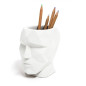 Balvi Pot à crayons The Head Couleur blanc En forme de tête géométrique Ciment Balvi Pot à crayons The Head Couleur blanc En forme de tête géométrique Ciment