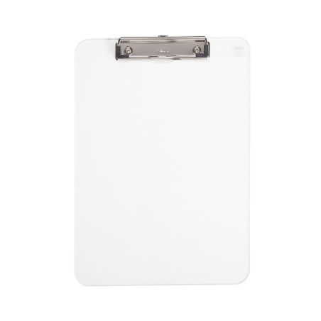 MAUL Porte - bloc plastique avec pince métallique Format A 4 pratique: avec patte d'accrochage 2340505 transparent