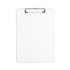 MAUL Porte - bloc plastique avec pince métallique Format A 4 pratique: avec patte d'accrochage 2340505 transparent