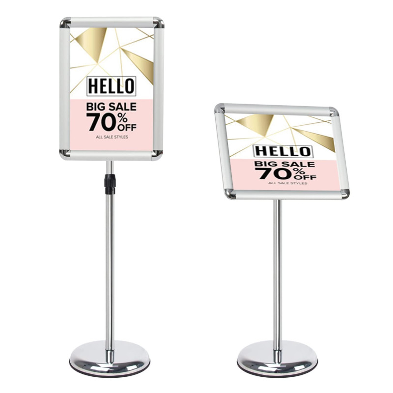 Mutualsign Porte affiche A3 Présentoir sur pied, Support pour affiche, Présentoir publicitaire remplaçable, Support de signe en Mutualsign Porte affiche A3 Présentoir sur pied, Support pour affiche, Présentoir publicitaire remplaçable, Support de signe en