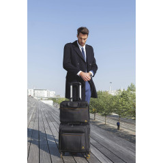 Exacompta - Réf. 17434E - Sacoche ordinateur Exactive 2 poches pour transport d'un PC taille maxi 15 pouces et d'une poche pour