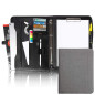 Vebon® Portfolio A4 "Berlin" I Fermeture Éclair + porte-bloc I Conférencier support document + sacoche pour ordinateur portable Vebon® Portfolio A4 "Berlin" I Fermeture Éclair + porte-bloc I Conférencier support document + sacoche pour ordinateur portable
