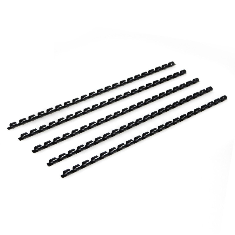 RAYSON Peignes de Reliure en Plastique, Capacité de Reliure de 40 Feuilles, 21 Anneaux, 8 mm, Noir, Paquet de 100 RAYSON Peignes de Reliure en Plastique, Capacité de Reliure de 40 Feuilles, 21 Anneaux, 8 mm, Noir, Paquet de 100
