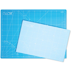 Elan Tapis de Découpe A0 Bleu, Tapis de Coupe Auto-cicatrisant 90x120 CM, Planche de Découpe à 5 Couches, Self-Healing Cutting M