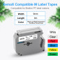 XemaX Lot de 6 rubans d'étiquettes de rechange 9 mm x 8 m pour Brother M-K121 M-K221 M-K421 M-K521 M-K621 M-K721 P-Touch MK Comp XemaX Lot de 6 rubans d'étiquettes de rechange 9 mm x 8 m pour Brother M-K121 M-K221 M-K421 M-K521 M-K621 M-K721 P-Touch MK Comp