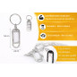 Porte-clés Métallique avec Étiquette à Écrire – Set Réutilisable, Étiquette Amovible et Protection Transparente – 5 Pièces pour Porte-clés Métallique avec Étiquette à Écrire – Set Réutilisable, Étiquette Amovible et Protection Transparente – 5 Pièces pour