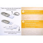 Porte-clés Métallique avec Étiquette à Écrire – Set Réutilisable, Étiquette Amovible et Protection Transparente – 5 Pièces pour Porte-clés Métallique avec Étiquette à Écrire – Set Réutilisable, Étiquette Amovible et Protection Transparente – 5 Pièces pour